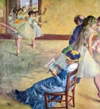 Edgar Degas - During The Dance Lessons  Madame Cardinal