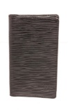 Louis Vuitton Black Epi Leather Long Checkbook Card Bifold Wallet