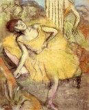 Edgar Degas - Sitting Dancer With The Right Leg Up