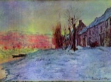 Claude Monet - Lava Court - Sunshine and Snow