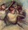 Edgar Degas - Four Dancers In Half Figure