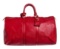 Louis Vuitton Red Epi Leather Keepall 45 cm Duffle Bag