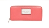 Marc Jacobs Pink Leather Classic Q Zippy Wallet