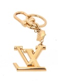 Louis Vuitton Gold LV Initials Key Holder