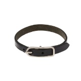 Hermes Black Leather 1 Bracelet