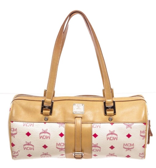 MCM White Tote Bag