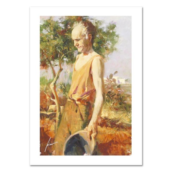 Pino (1931-2010), "Afternoon Chores" Limited Edition on Canvas, Numbered and Han