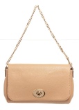 Coach Beige Leather Ruby Shoulder Bag