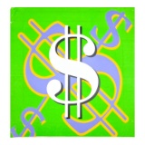 Dollar Sign (Green Classic) by Steve Kaufman (1960-2010)