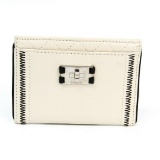 Chanel White Lambskin Leather Credit Card Holder