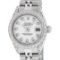Rolex Ladies Stainless Steel White Diamond Lugs & Datejust Wristwatch 26MM