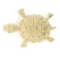 Petite 14K Yellow Gold Amazing Highly Detailed Textured Turtle Brooch Pin