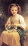 William Bouguereau - Child Braiding A Crown
