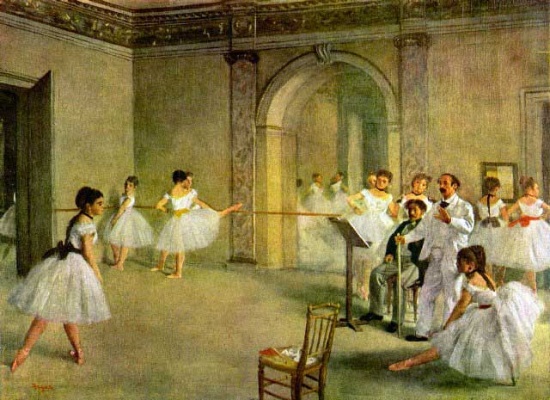 Edgar Degas - Hall Of The Opera Ballet In The Rue Peletier