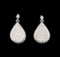 14KT White Gold 2.02 ctw Diamond Earrings
