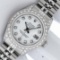 Rolex Ladies Stainless Steel White Diamond Lugs & Datejust Wristwatch With Rolex