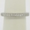 NEW 14k White Gold 0.17 ctw Round F VS1 Diamond Milgrain Etched Wedding Band Rin