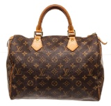 Louis Vuitton Brown Speedy 30cm Satchel Bag