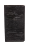 Louis Vuitton Black Epi Leather Vertical Wallet