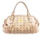 MCM Beige Leather Hobo Bag