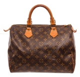 Louis Vuitton Brown Speedy 30cm Satchel Bag