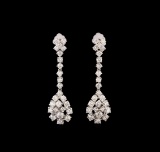 14KT White Gold 2.61 ctw Diamond Earrings