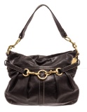 Coach Black Leather Hampton Satchel