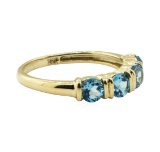 1.20 ctw Blue Topaz Ring - 14KT Yellow Gold