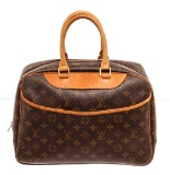 Louis Vuitton Brown Deauville Satchel Bag