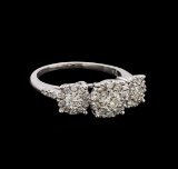 14KT White Gold 0.85 ctw Diamond Ring