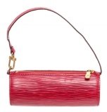 Louis Vuitton Red Epi Mini Papillon Shoulder Bag