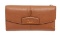 Coach Brown Leather Ashley Checkbook Wallet