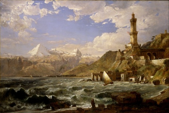 Jasper Francis Cropsey - The Coast of Genoa