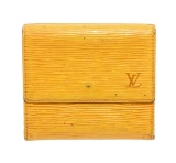 Louis Vuitton Yellow Epi Leather Elise Wallet
