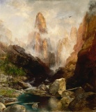 Thomas Moran - Mist in Kanab Canyon