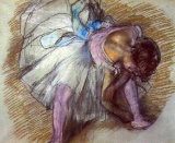 Edgar Degas - Sitting Dancer Lacing Her Slipper