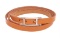 Hermes Brown Leather Hapi 15cm Bracelet