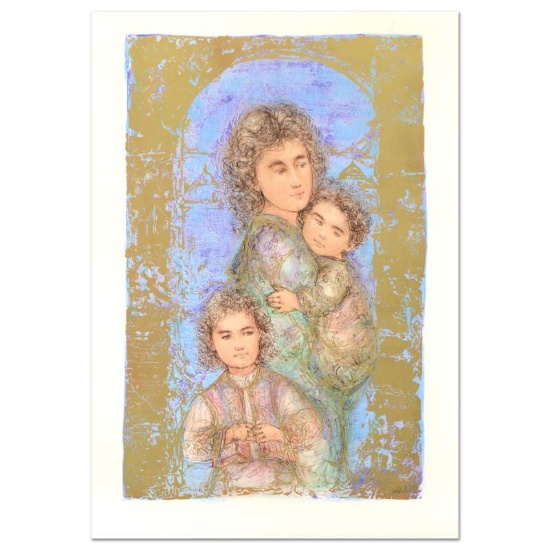 Catherine and Children by Hibel (1917-2014)