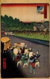 Hiroshige  - Shiba Shinmei Shrine