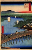 Hiroshige  - Senju Great Bridge