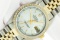 Rolex Mens 2T SS And Yellow Gold Silver Index 36MM Quickset Datejust Wristwatch