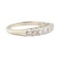 0.38 ctw Diamond Designer (M)ountain Motif Ring - 14KT White Gold