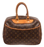 Louis Vuitton Brown Deauville Satchel Bag