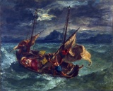 Eugene Delacroix - Christ on the Sea of Galilee