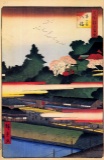 Hiroshige - Ichigaya Hachiman Shrine