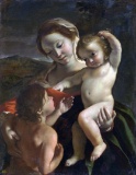 Giovanni Gaspare Lanfranco - Madonna and Child with Young John the Baptist