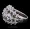 14KT White Gold 2.67 ctw Diamond Ring