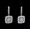 0.81 ctw Diamond Earrings - 14KT White Gold