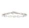 2.20 ctw Round Brilliant Cut Diamond Tennis Bracelet - 14KT White Gold