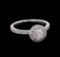 0.72 ctw Diamond Ring - 14KT White Gold